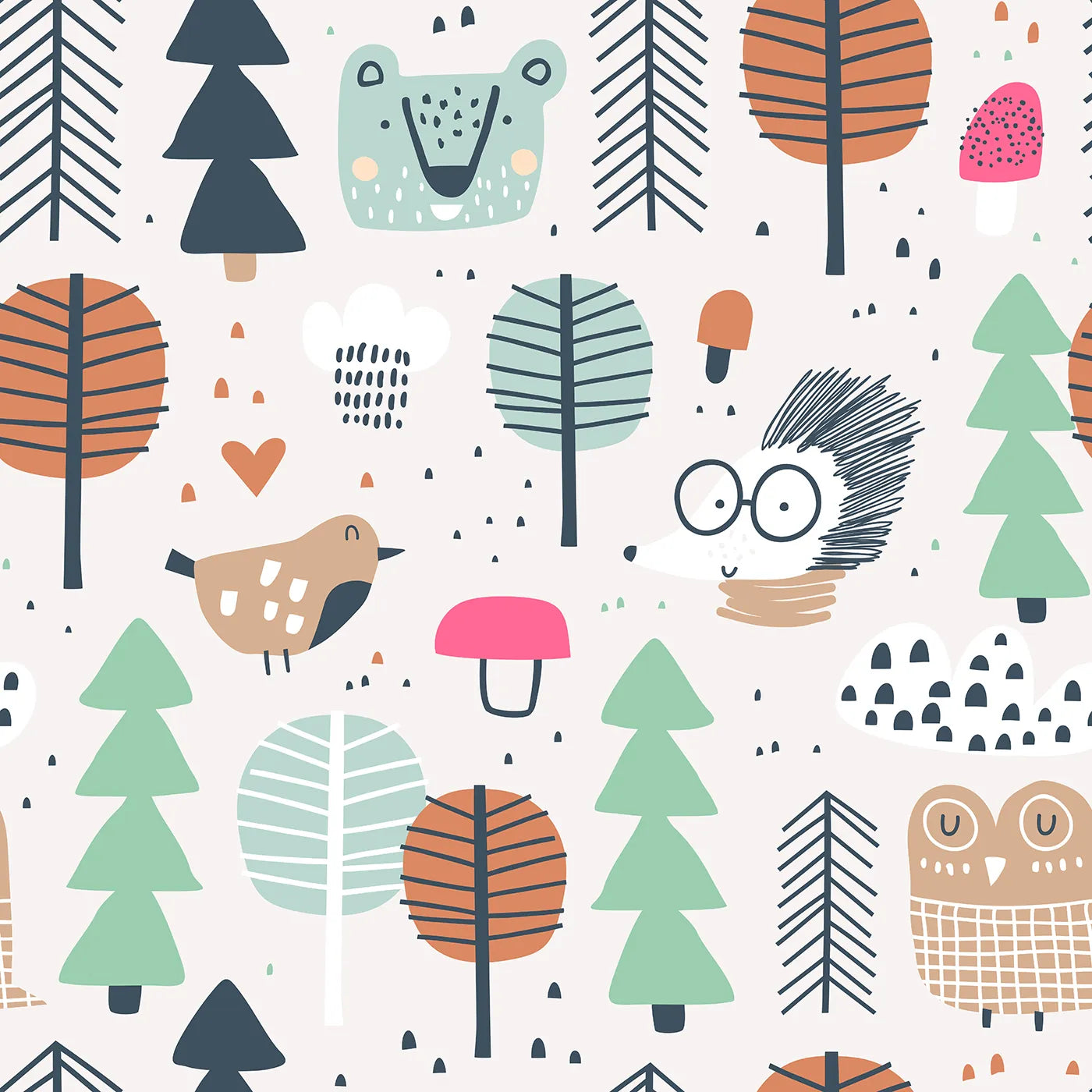 A Cheerful Day in a Storybook Forest