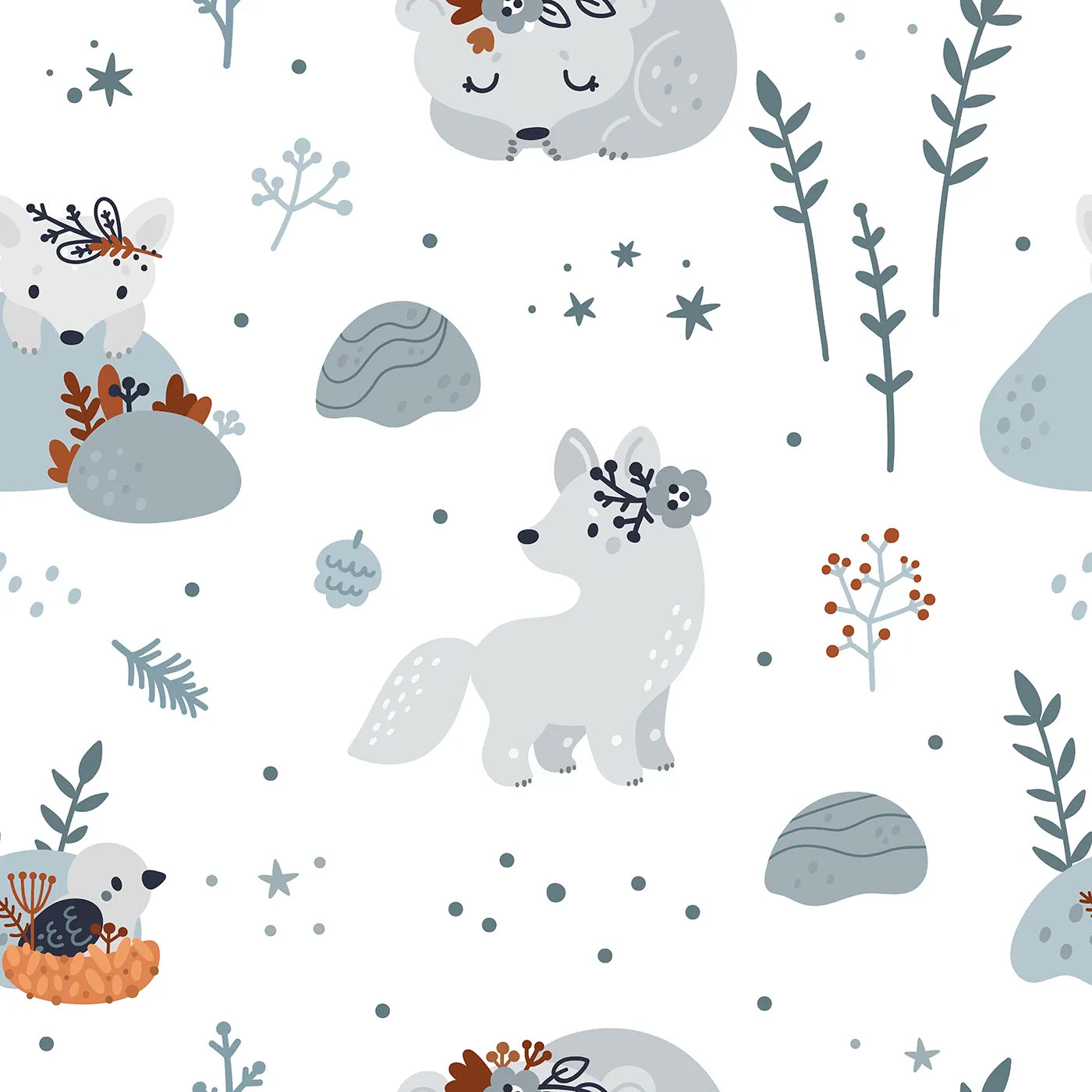 A Gentle Dream of a Frosted Forest