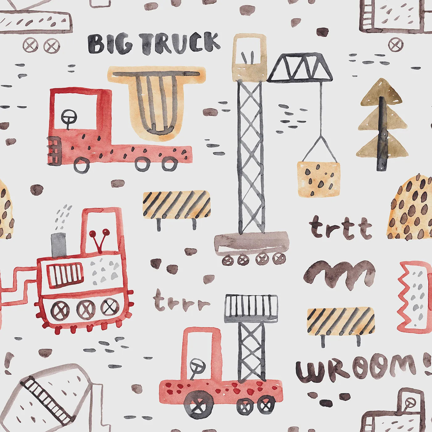 A Colorful Crew of Hard-Working Trucks