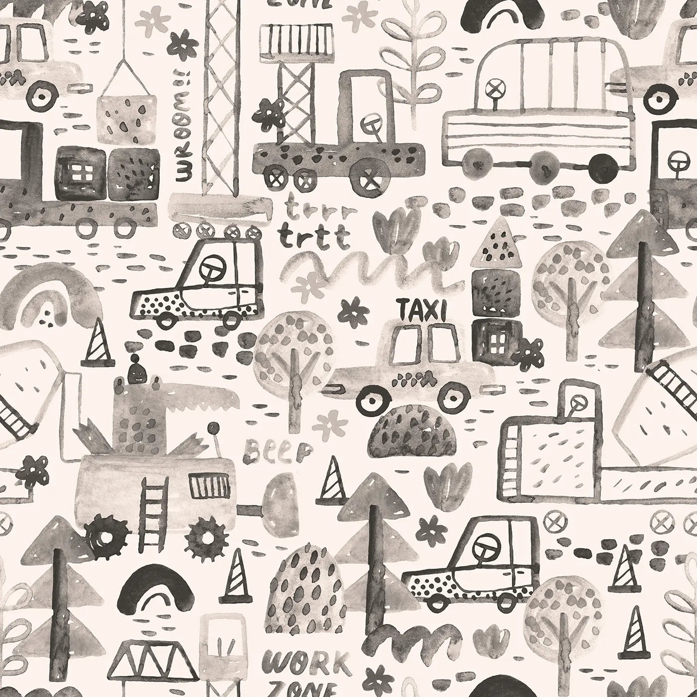 A Bustling, Hand-Painted Metropolis