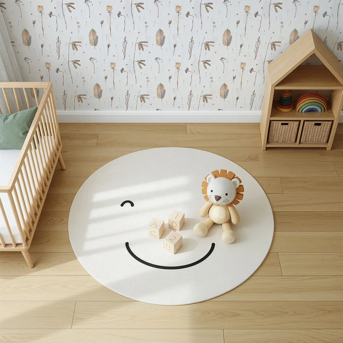 Top-Down view of Whimsy Tots' Dried Autumn Botanicals Wallpaper (W2109).Where the delicate beauty of autumn is preserved forever.