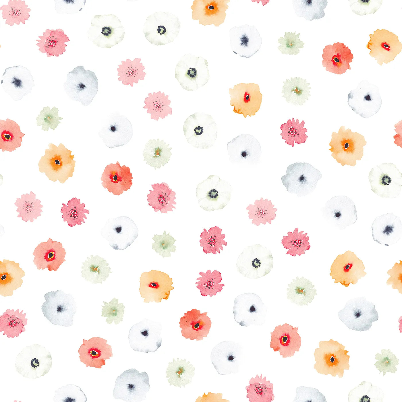 A Meadow of Floating, Painted Petals