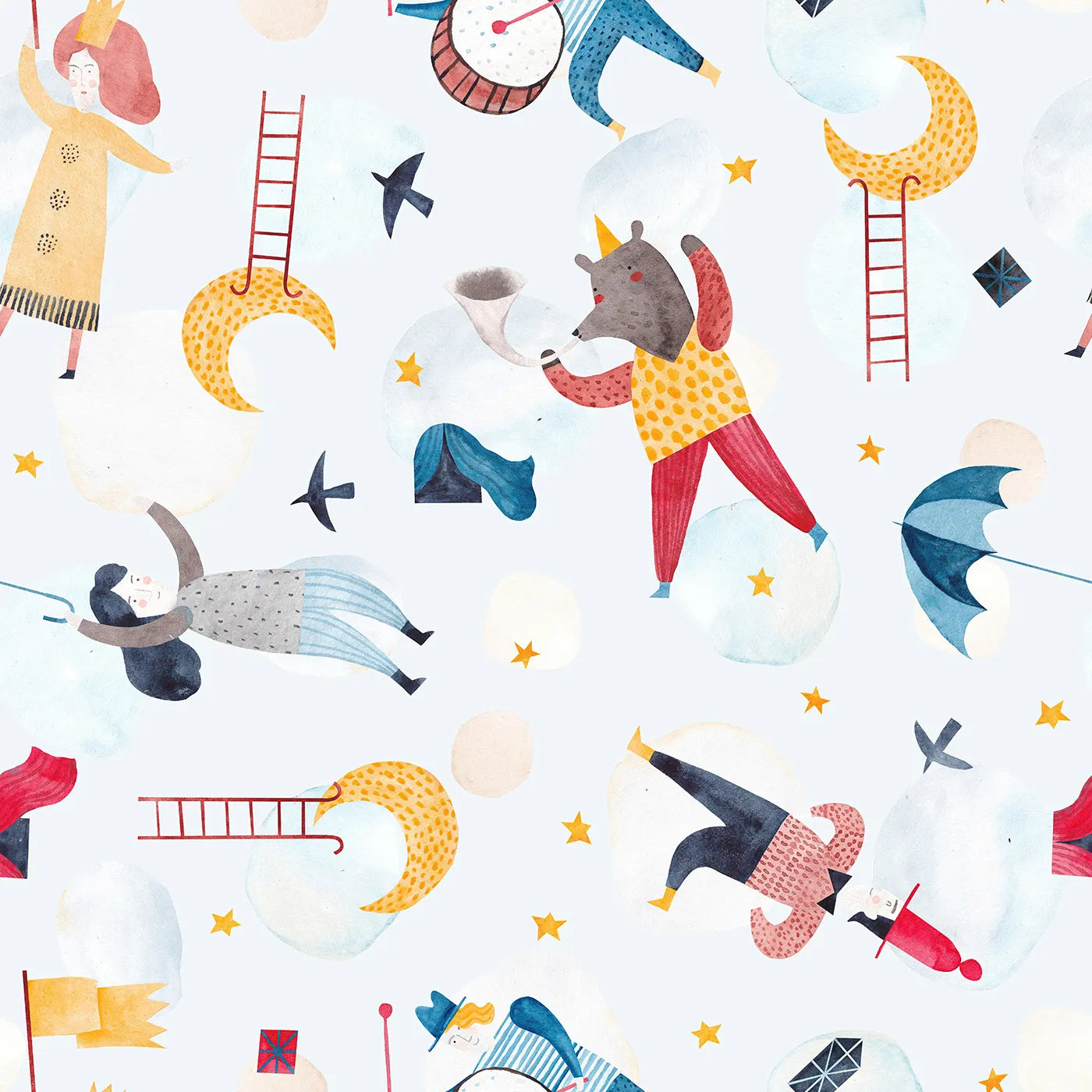 A Surreal Symphony in a Storybook Sky