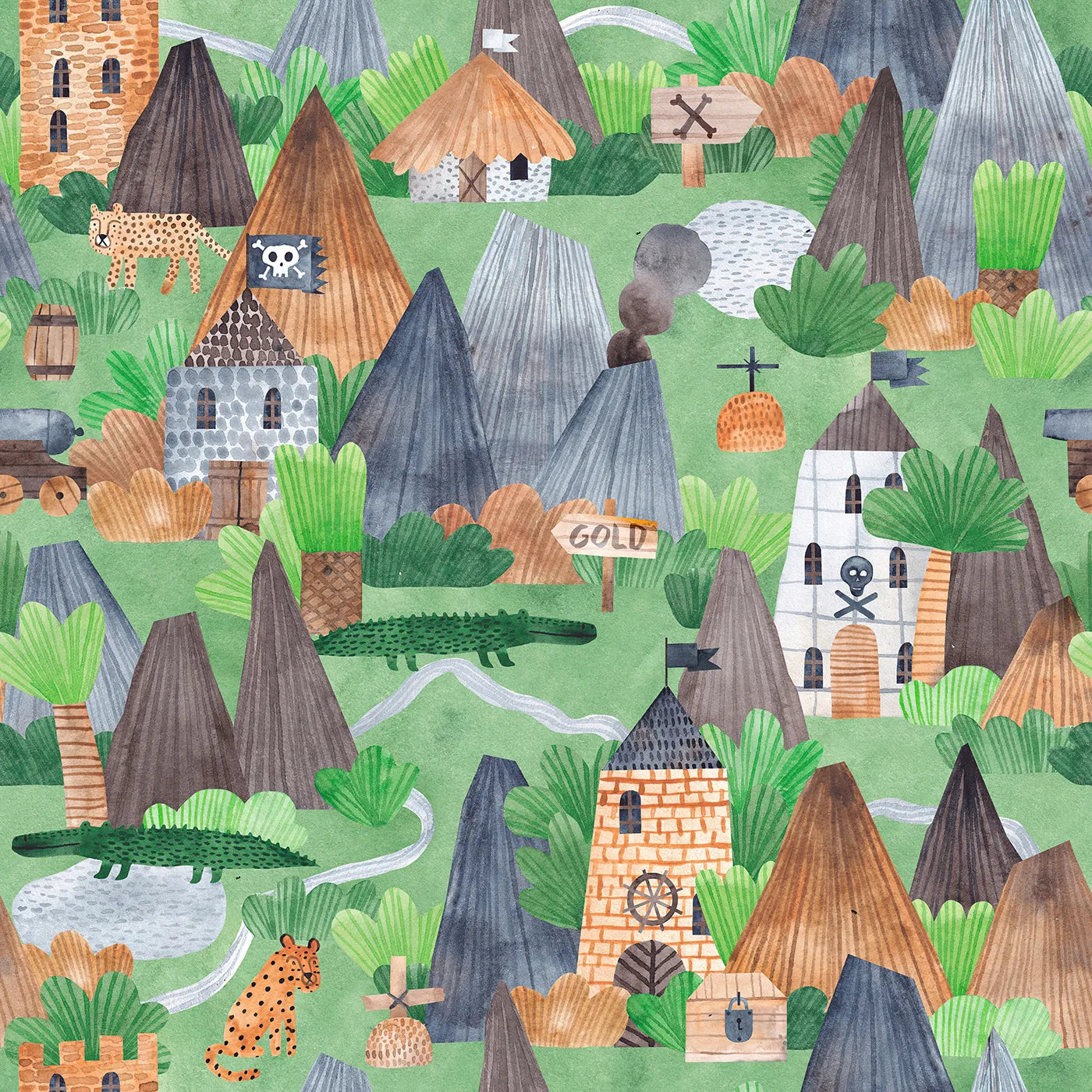 A Hand-Painted Map to Grand Adventure