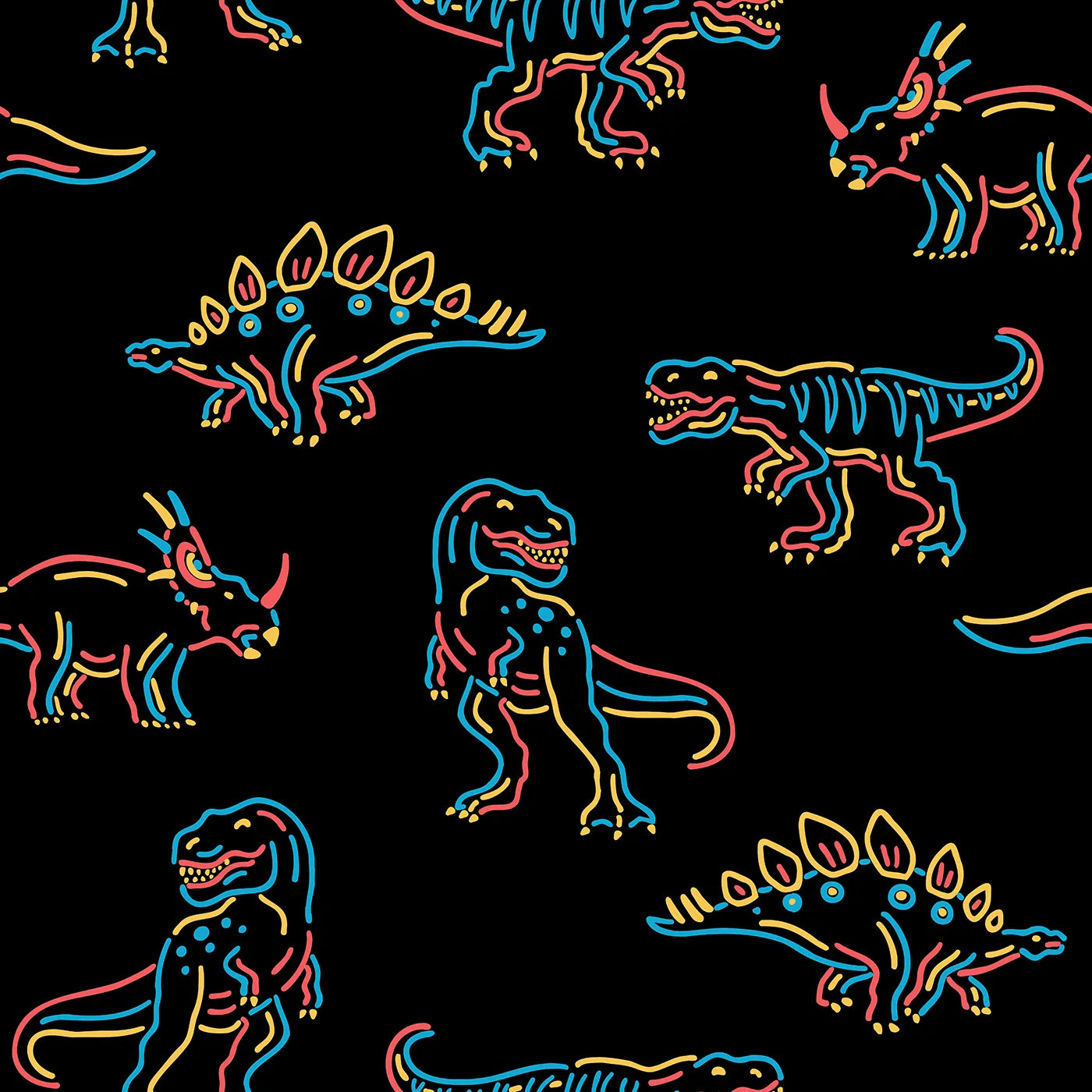 A Bold and Electric Prehistoric Party