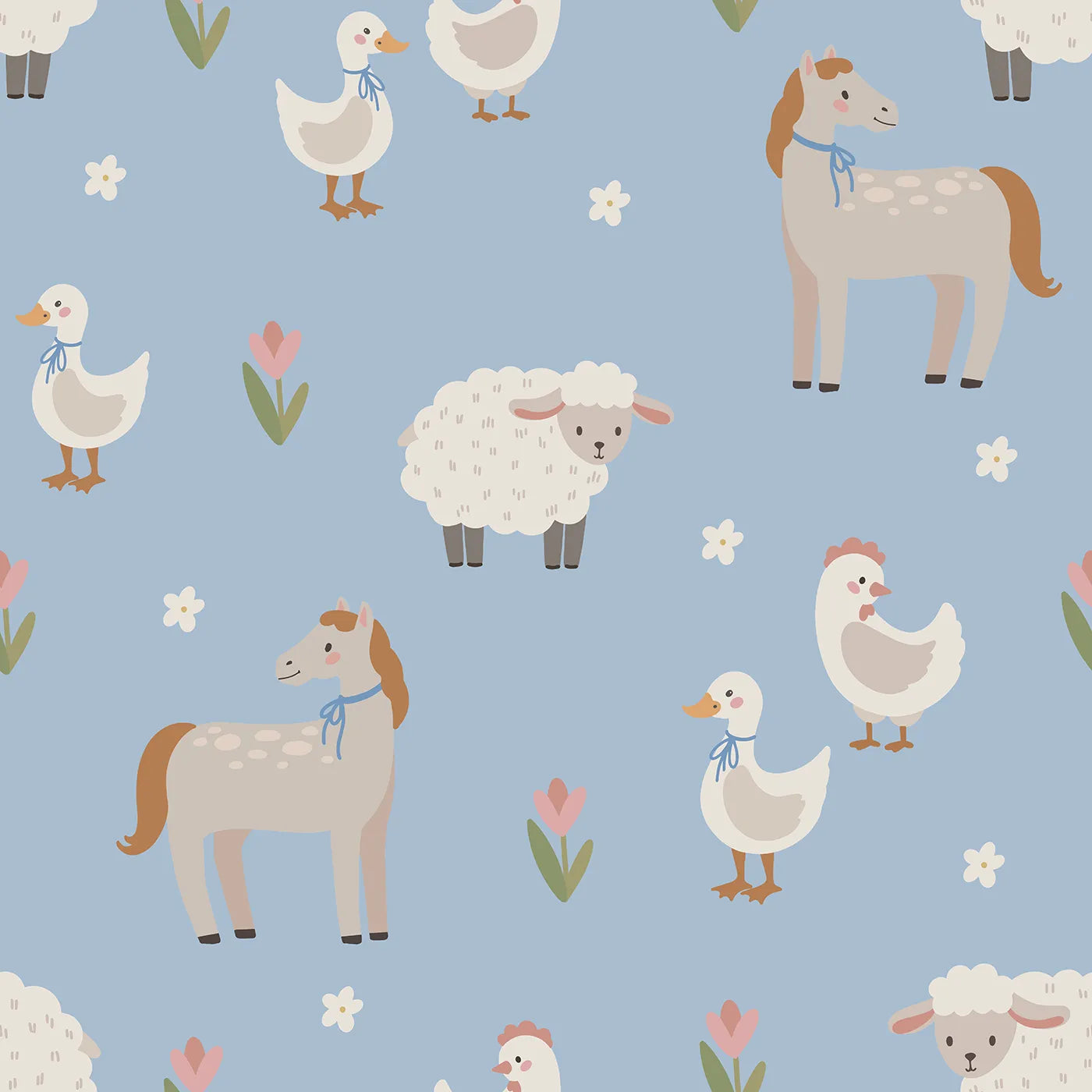 A Peaceful Day in a Storybook Pasture