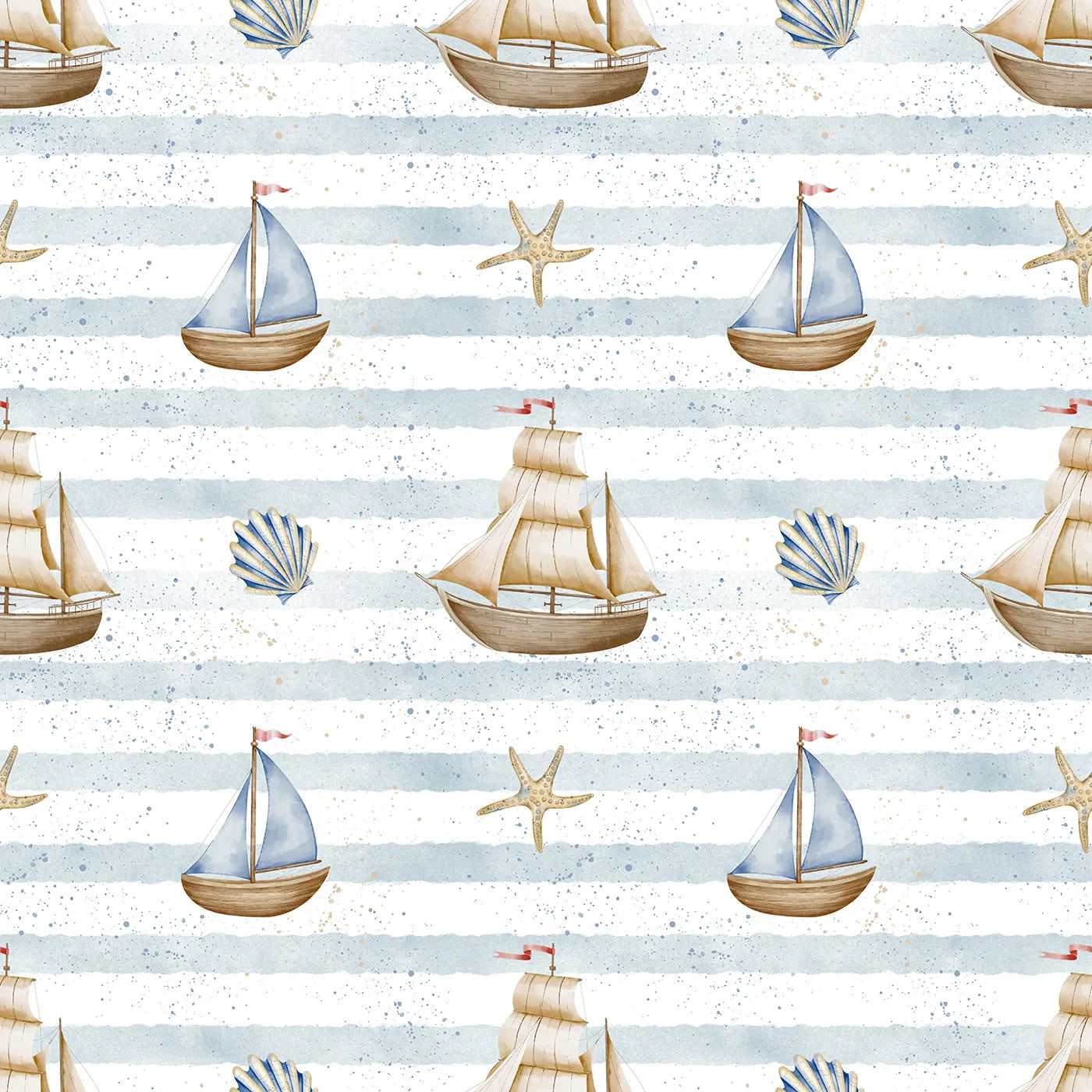 A Timeless Voyage on a Striped Ocean
