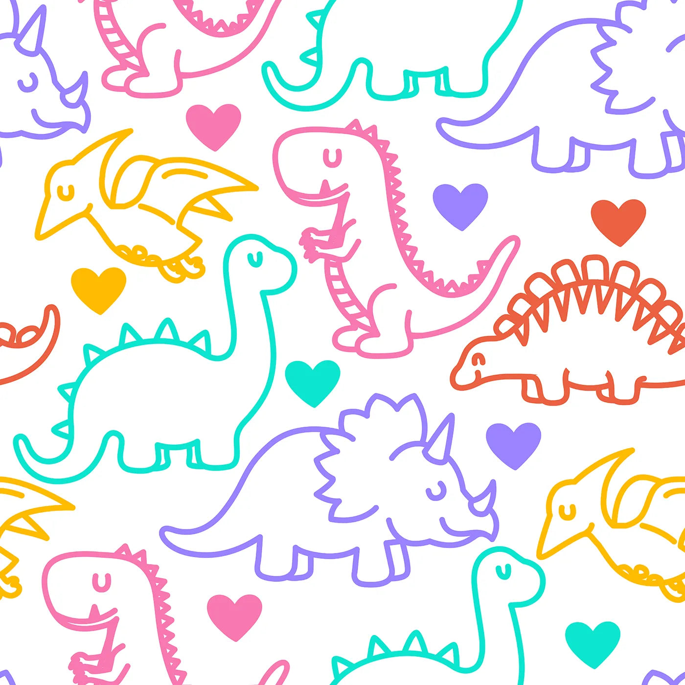 A Roar-some Rainbow of Prehistoric Pals