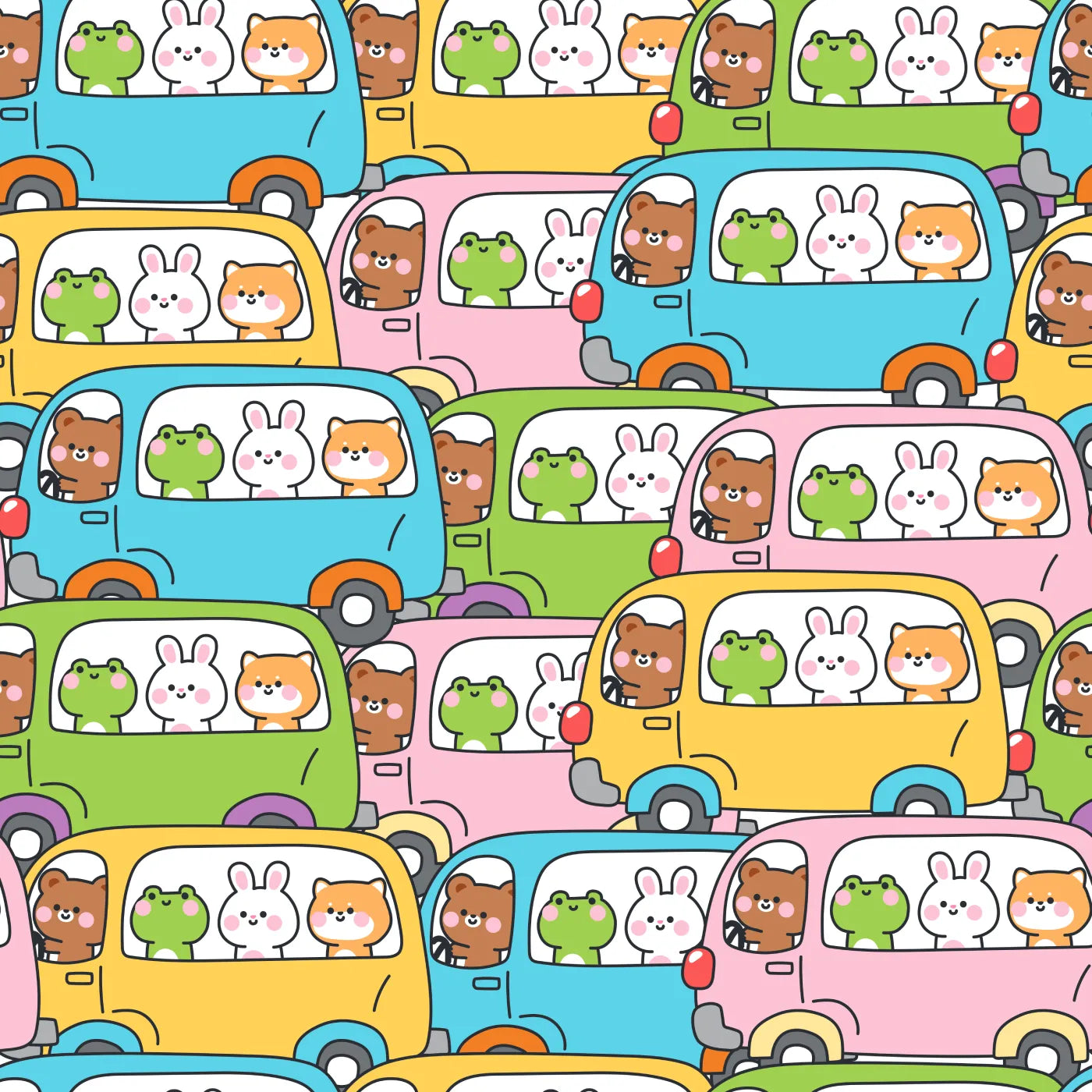 A Cheerful Commute with a Cuddly Crew
