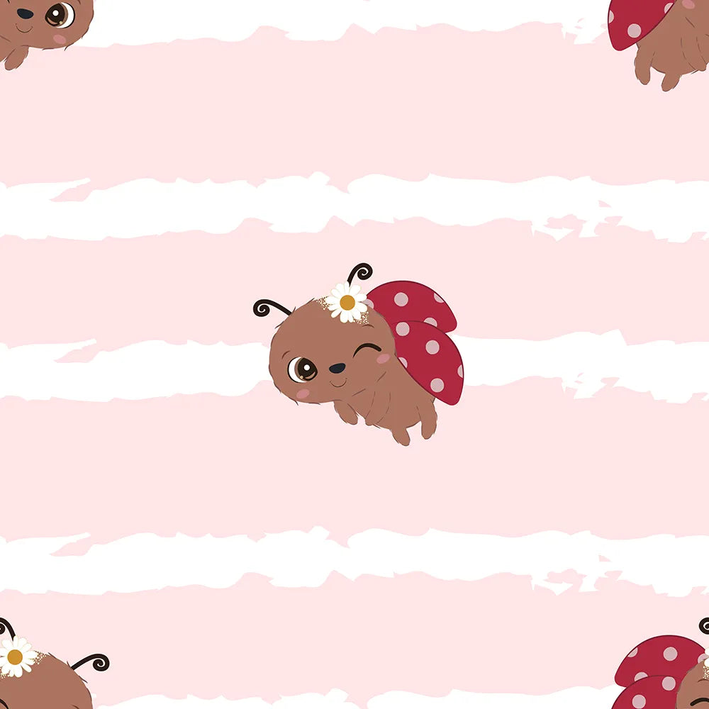 Where Sweet Stripes Meet Fluttering Friends