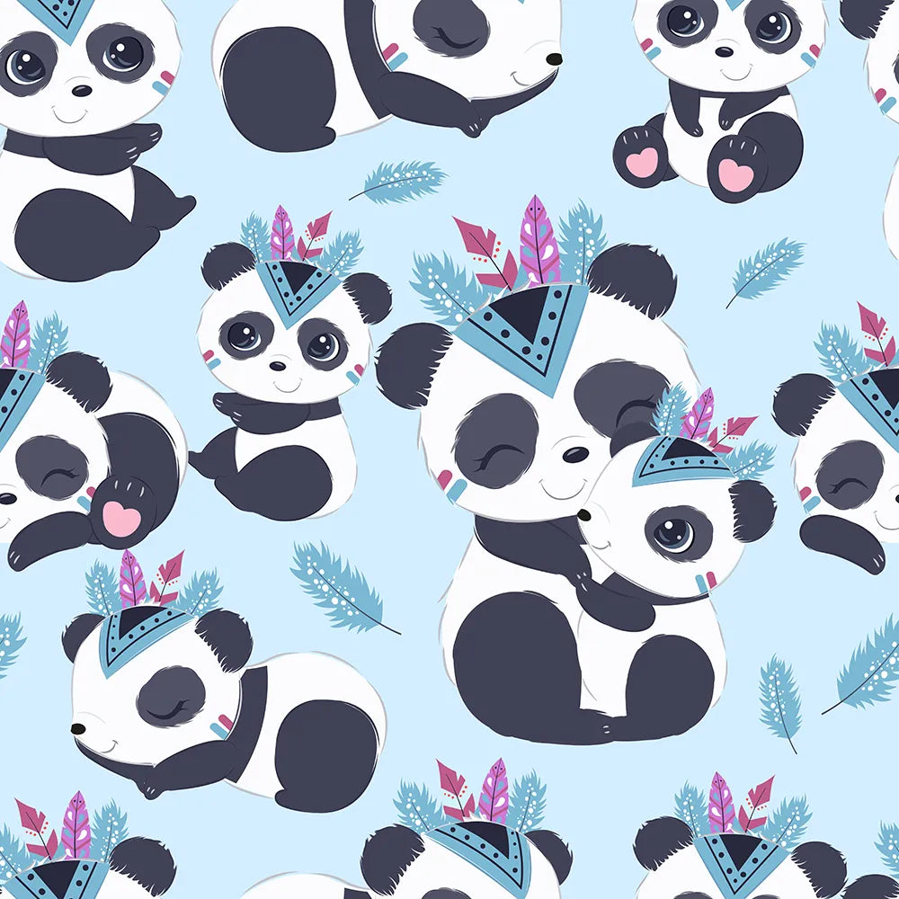 Where Panda Hugs Float Beneath Feathery Skies