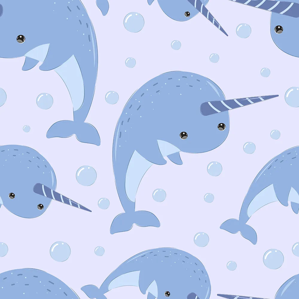 Where Sea Unicorns Drift Through Soft Purple Tides