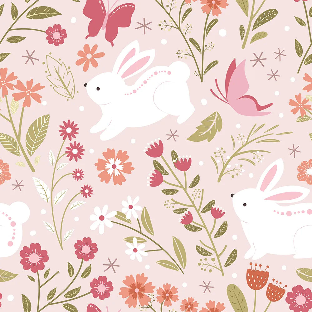 Where Bunnies Hop Among the Flowers