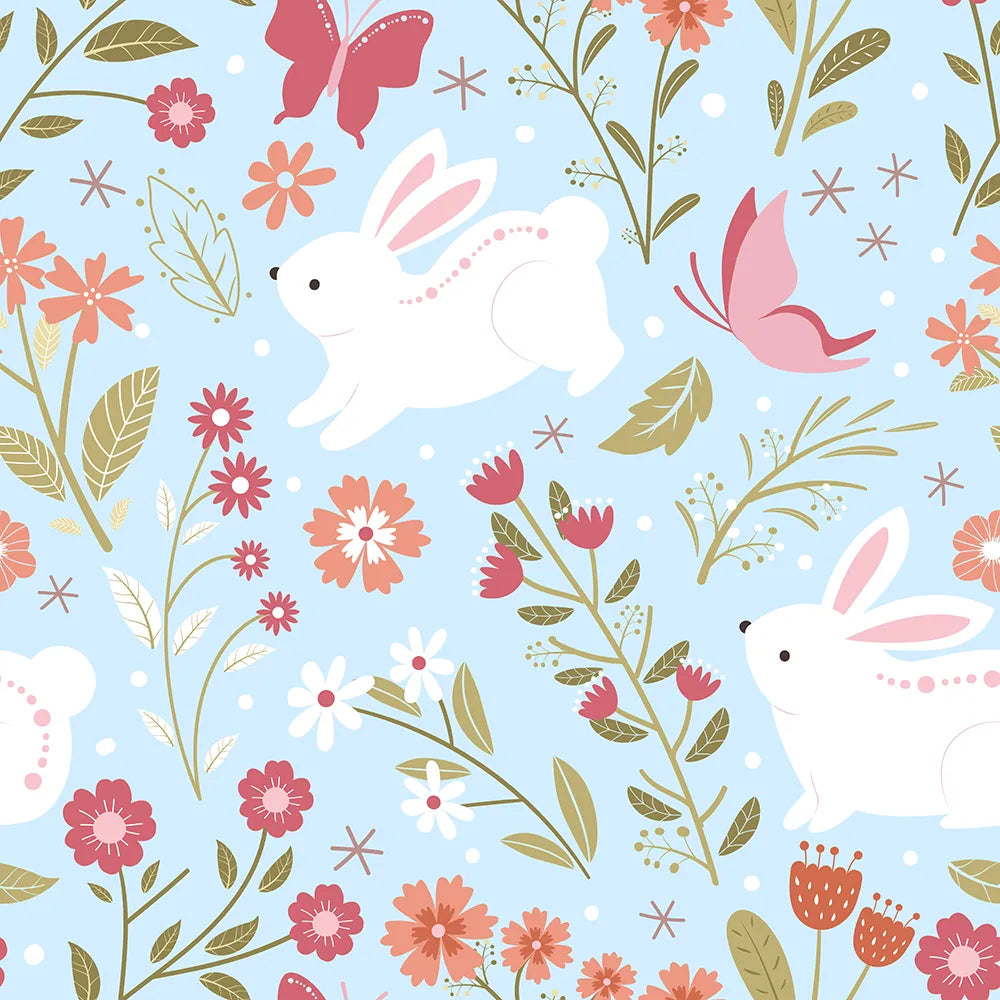 Where Bunnies Hop in a Field of Flowers