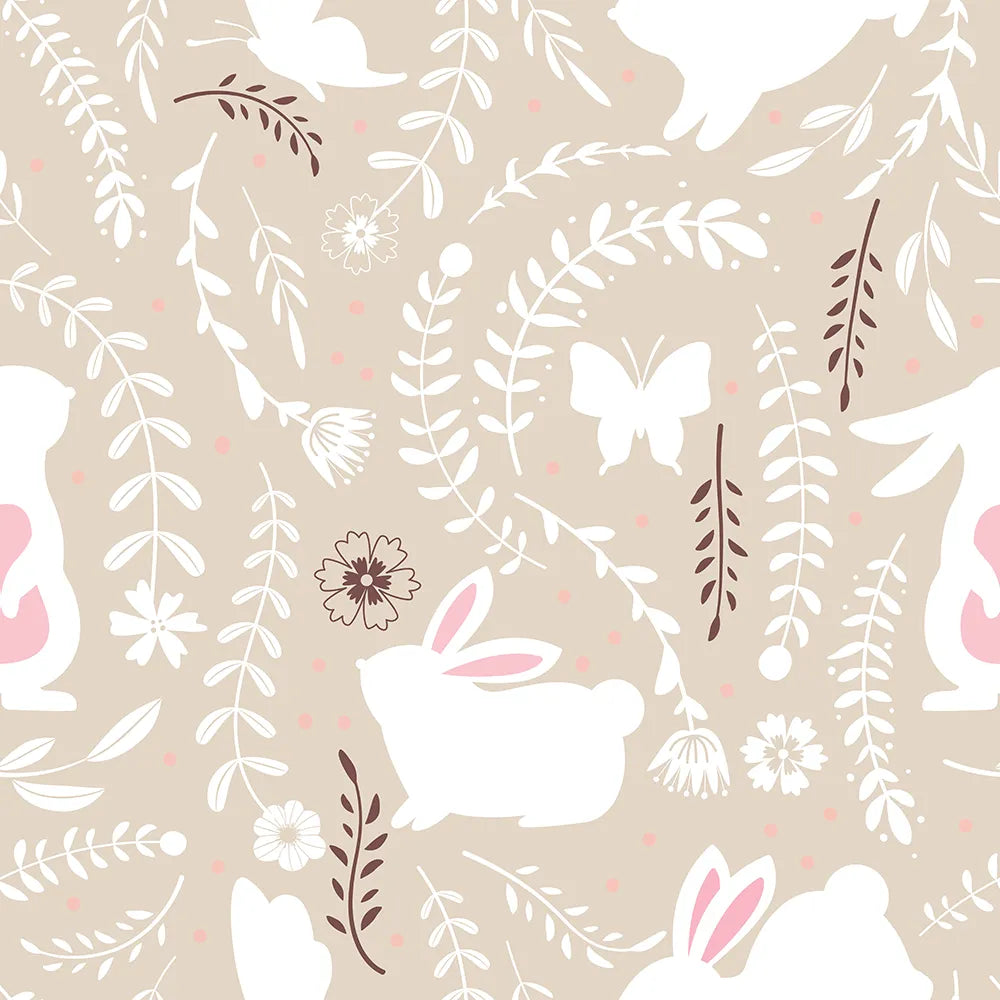 Where Little Bunnies Rest Among the Flowers