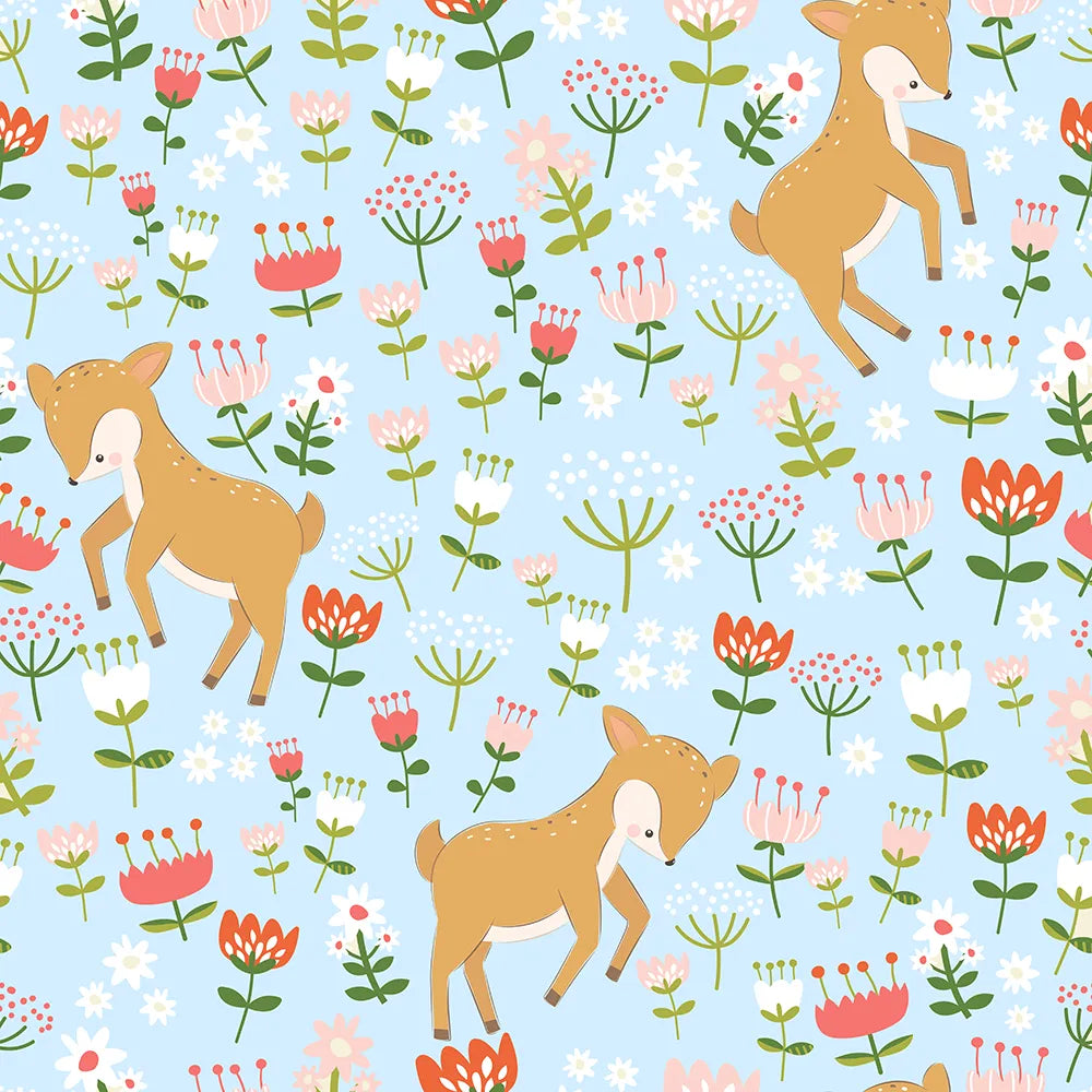 Where Fawns Play Under a Blue Sky