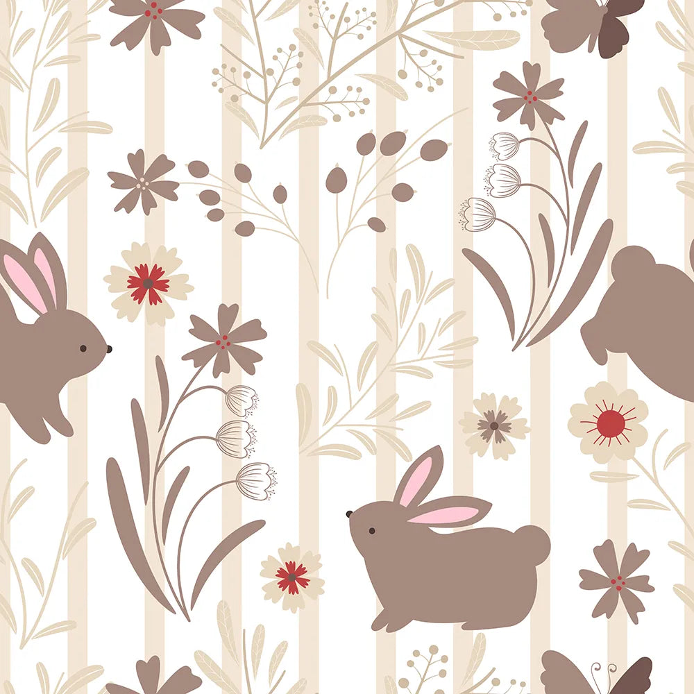 Where Sweet Bunnies Peek from the Wildflowers