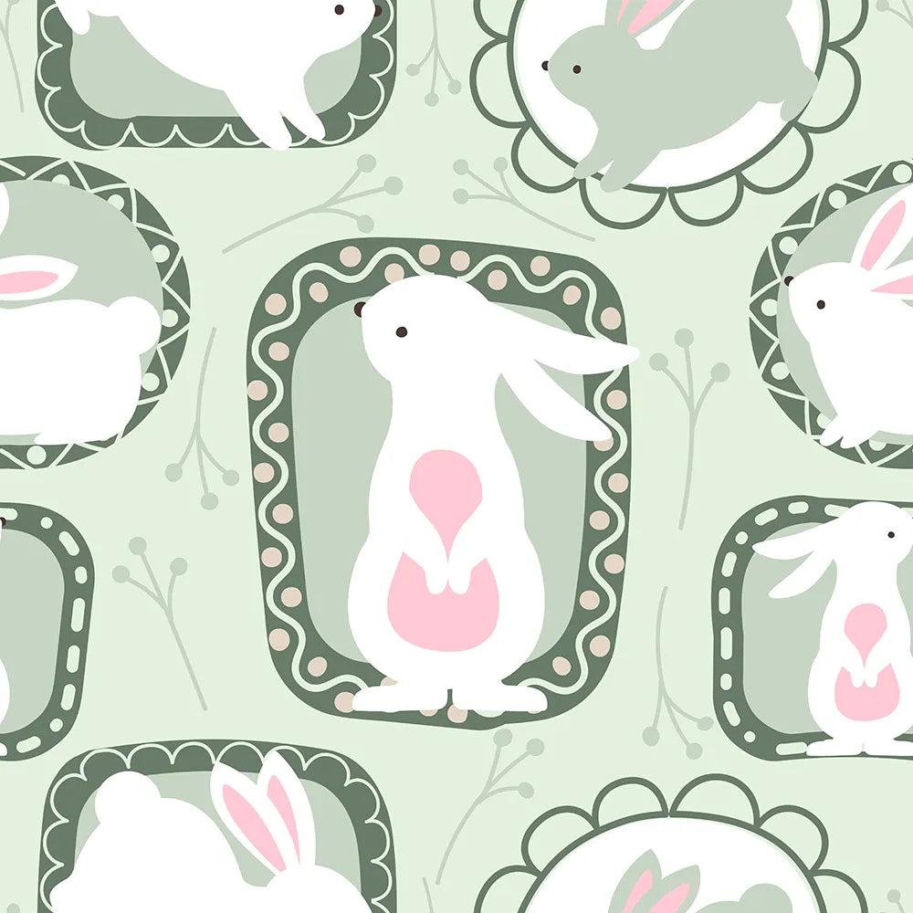 Where Gentle Greens Frame Every Fluffy Friend