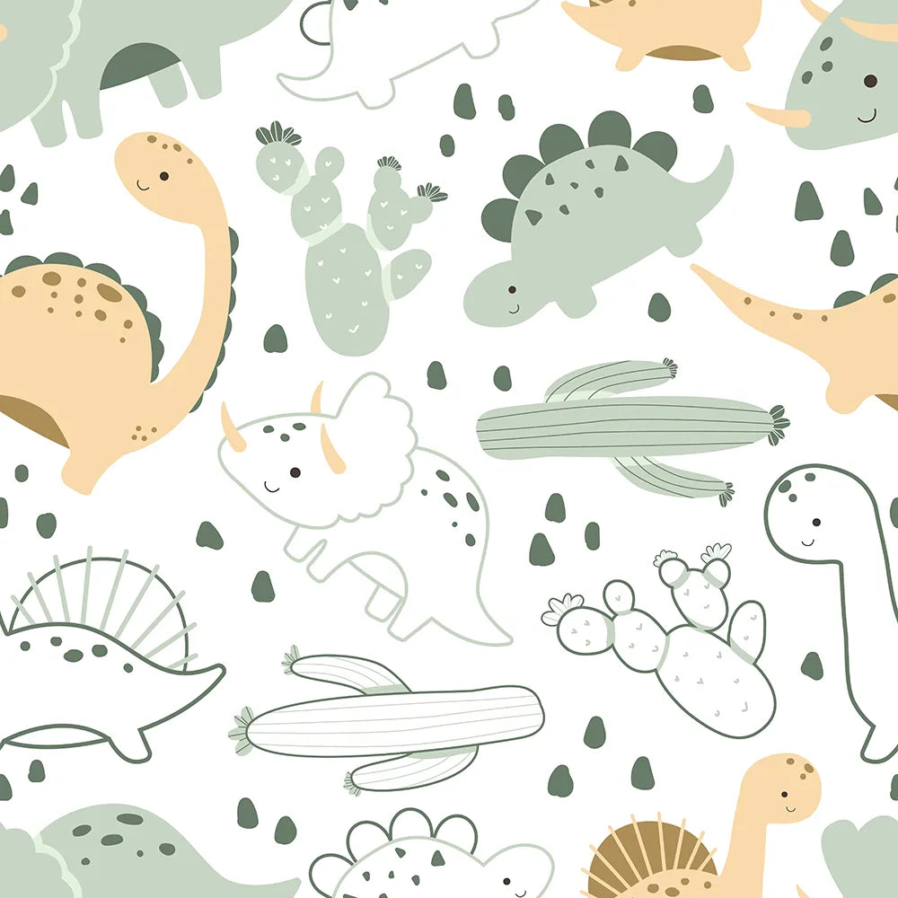 Where Dino Prints Sprout from Minty Soil