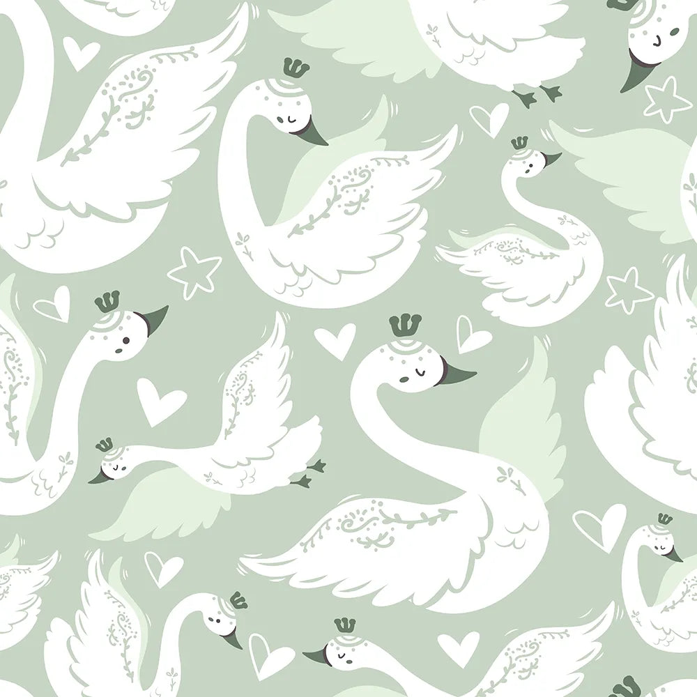 Where Feathered Queens Float in Calm