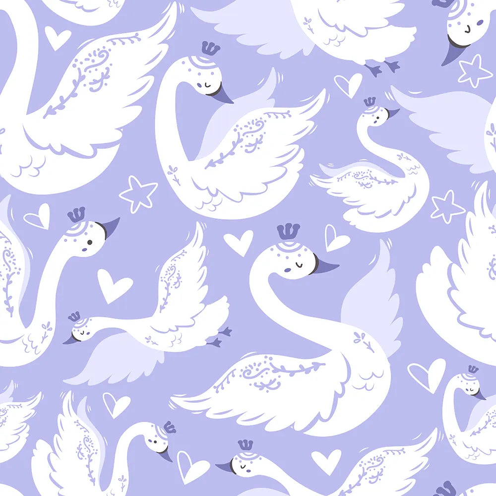 Where Royal Swans Swim in a Lavender Lake