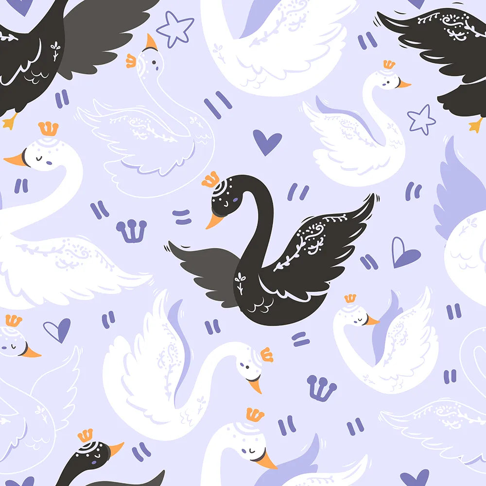 Where Royal Swans Swim in a Lavender Lake