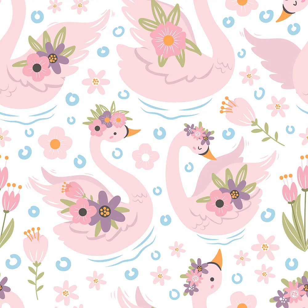 Where Colorful Swans Sing on Blossom Branches