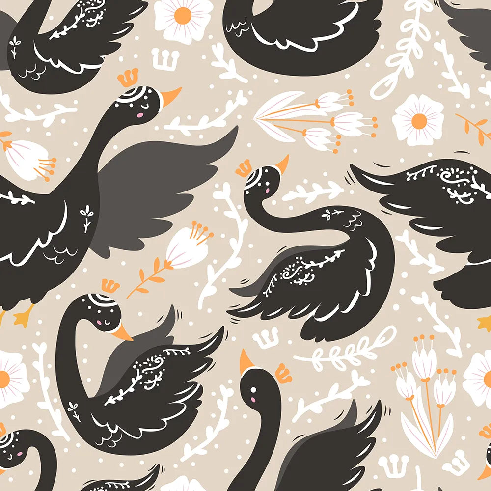 Where Little Swans Rest Among the Flowers