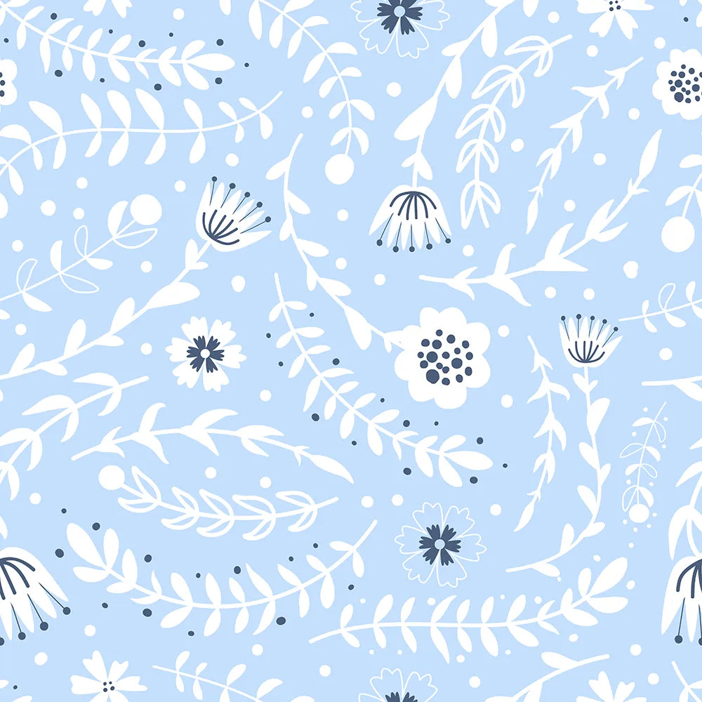 Where Petals Dance Beneath a Blue Sky