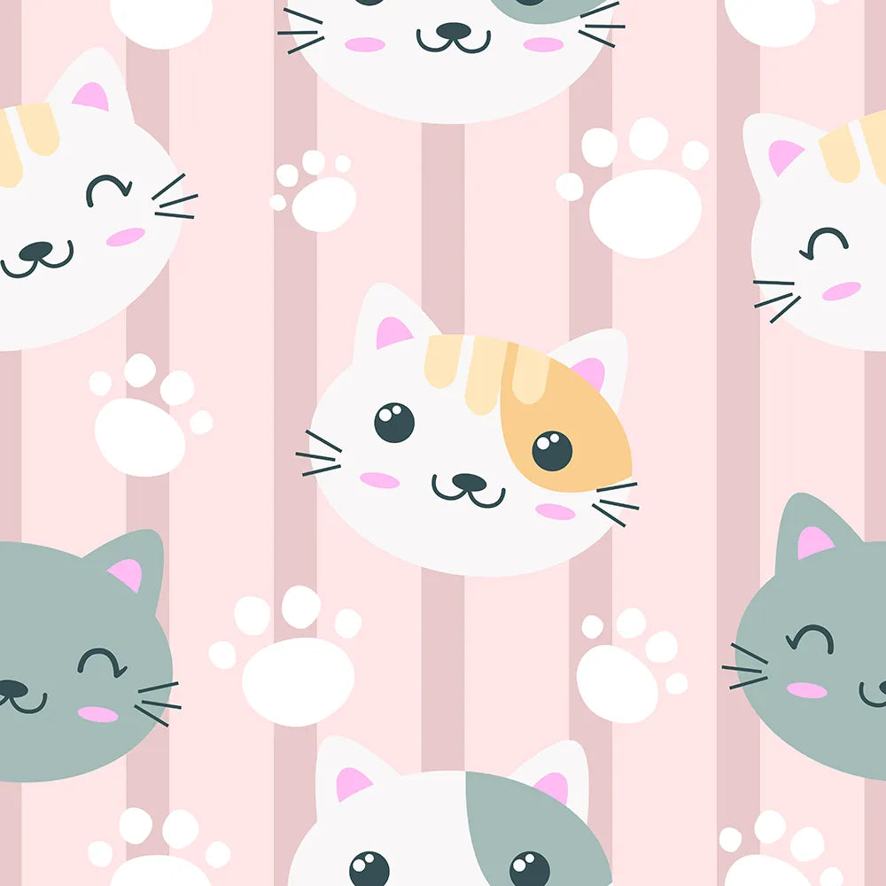 Where Sweet Meows Meet Soft Stripes
