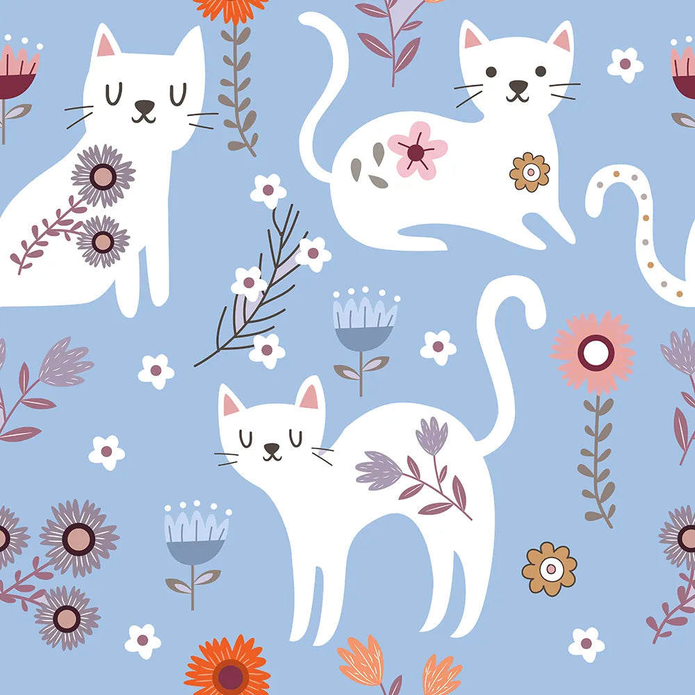 Where Garden Blossoms Meet Gentle Purrs