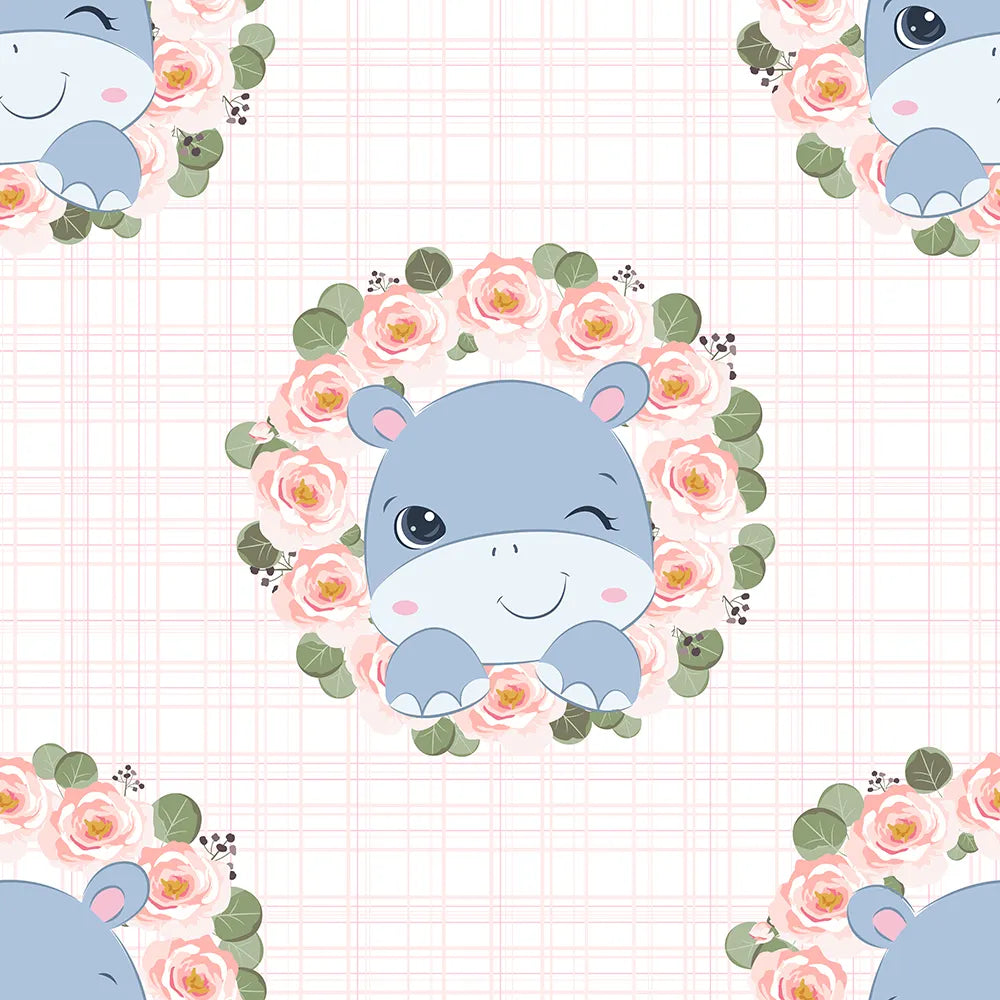 Where Hippo Giggles Bloom in Blush Petals