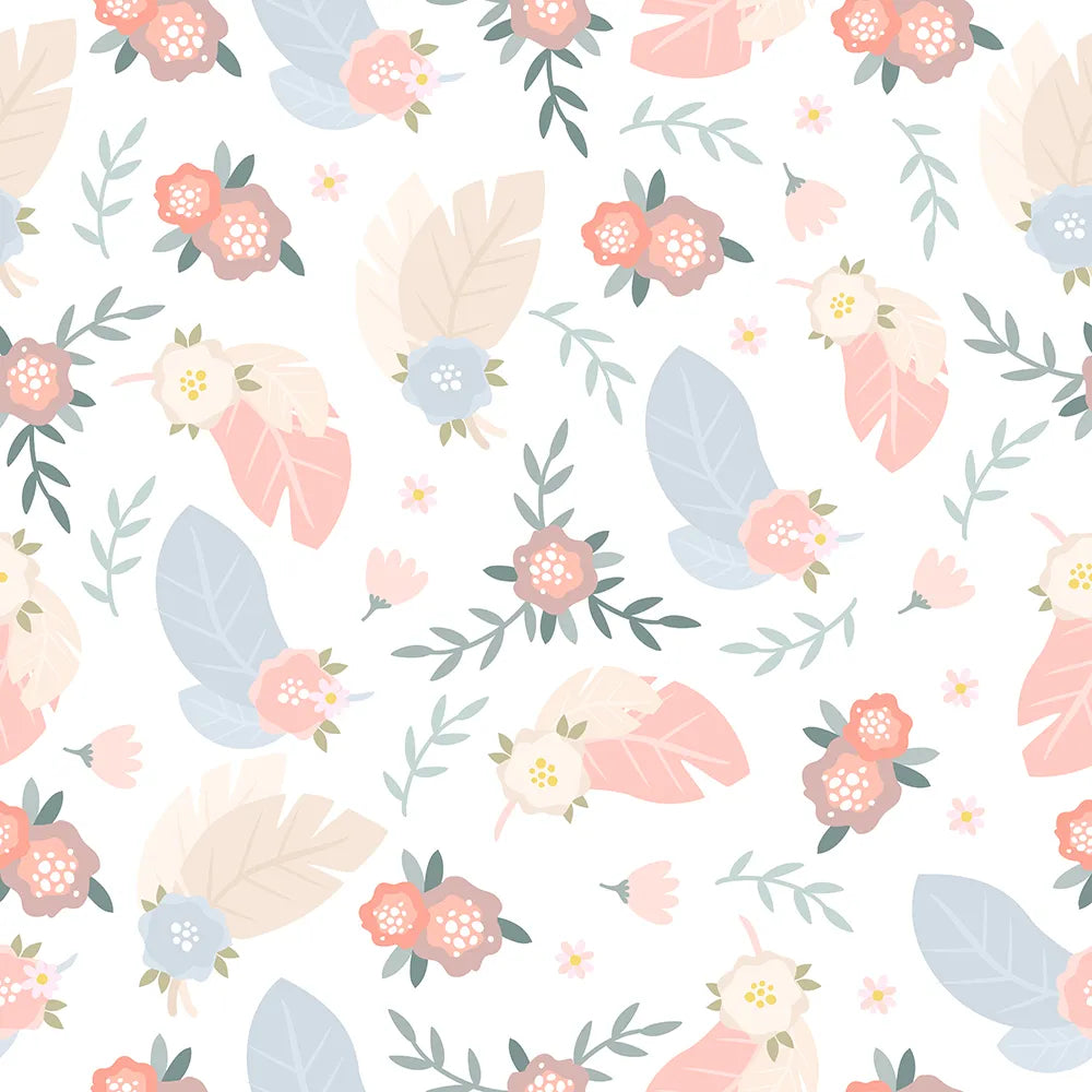 Where Petals and Leaves Drift in Gentle Harmony