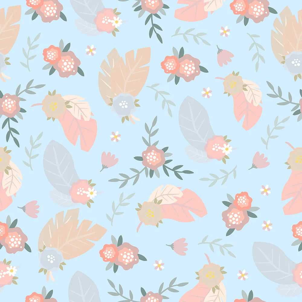 Where Florals Bloom Under Blue Horizons