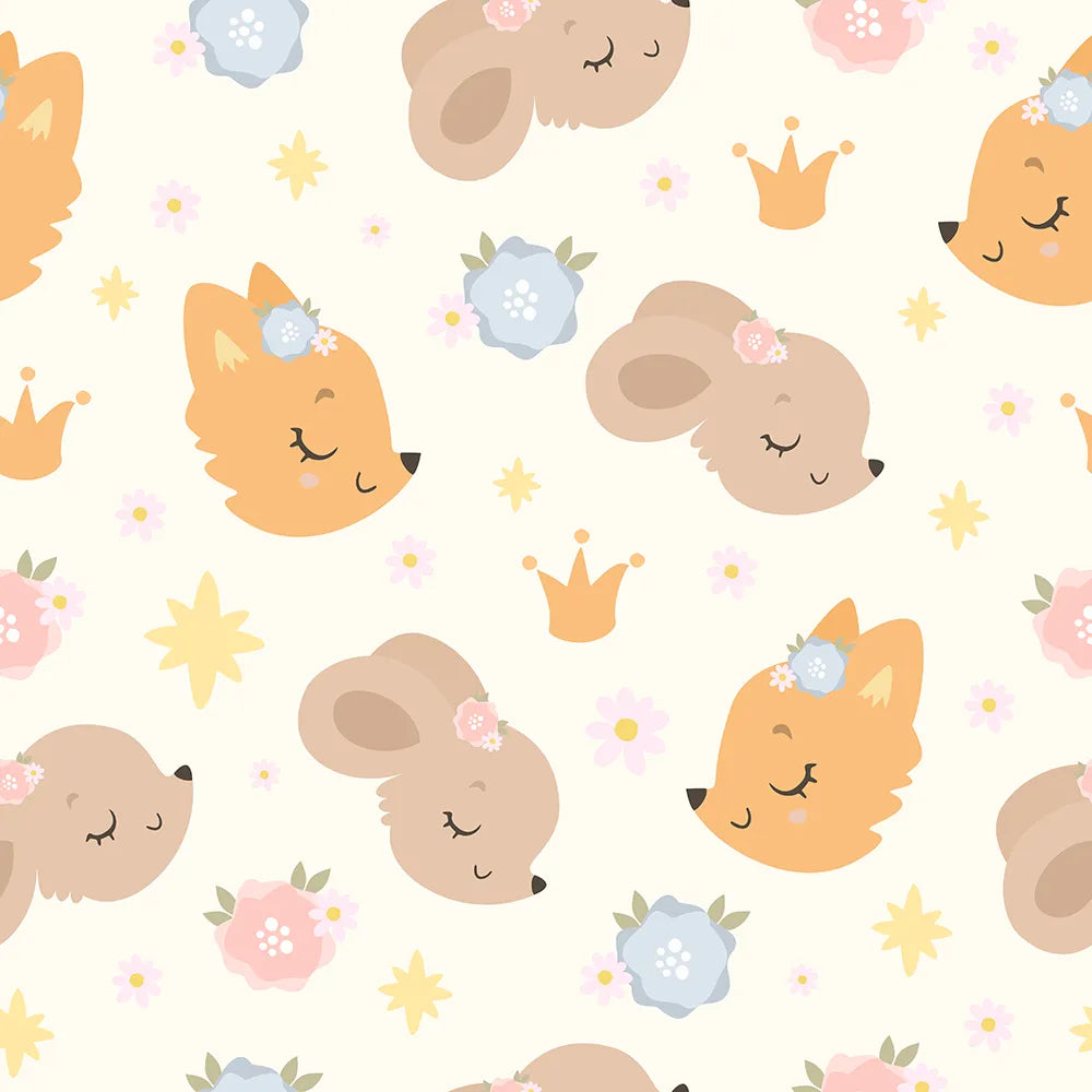 Where Little Woodland Friends Rest Among the Flowers