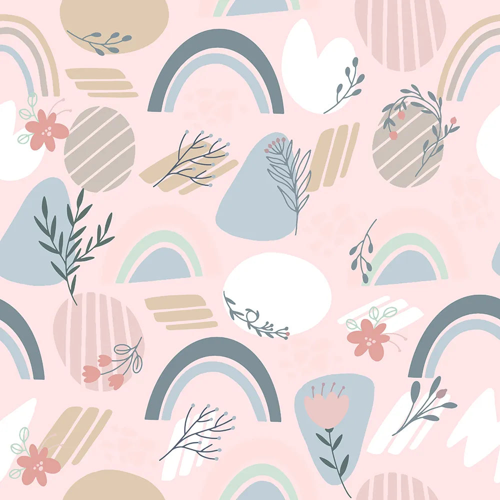Where Blush Petals and Rainbows Meet in Harmony