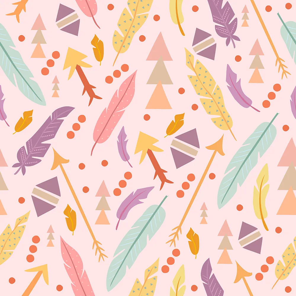 Where Boho Trails Meet Rainbow Feathers
