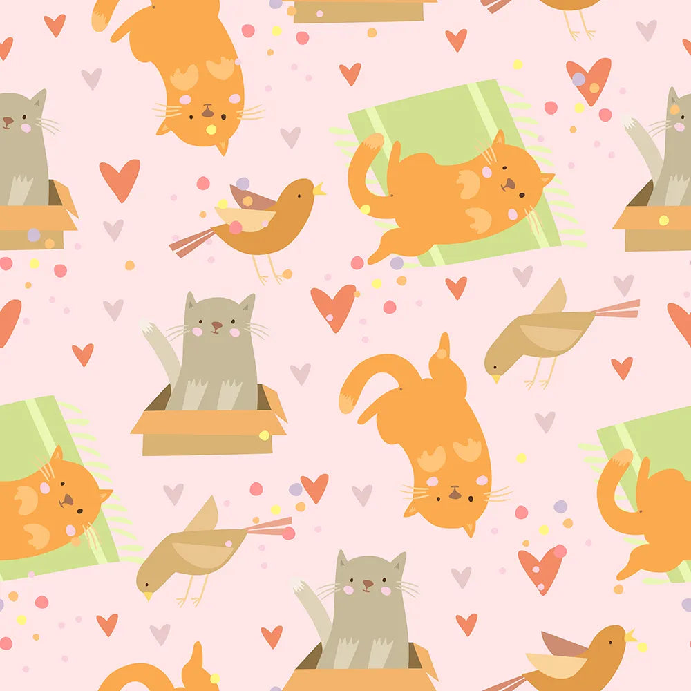 Where Playful Kittens and Birds Meet