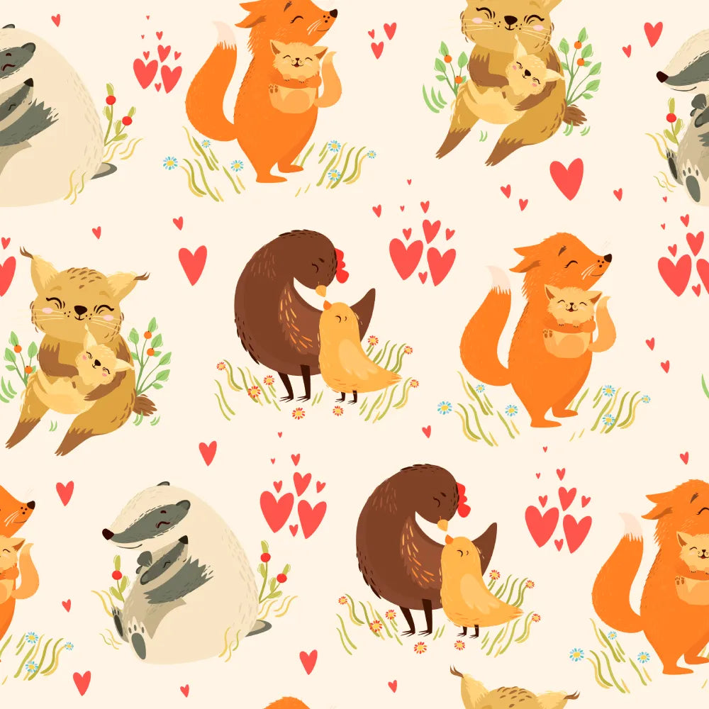 Where Cuddly Animal Friends Snuggle Close