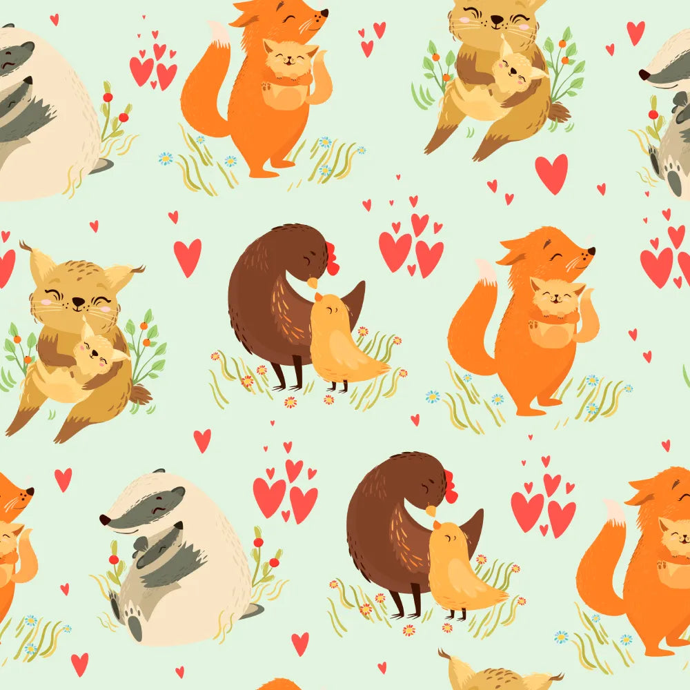 Where Cuddly Animal Friends Snuggle Close