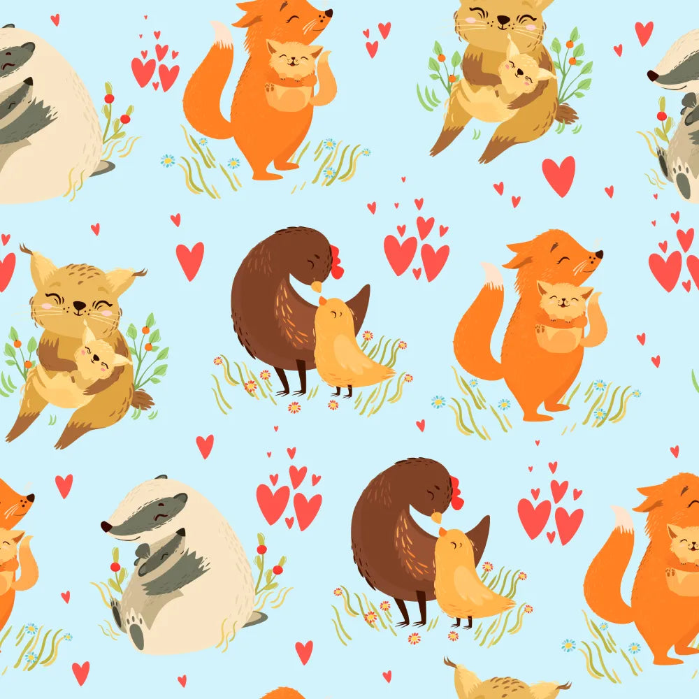 Where Cuddly Animal Friends Snuggle Close