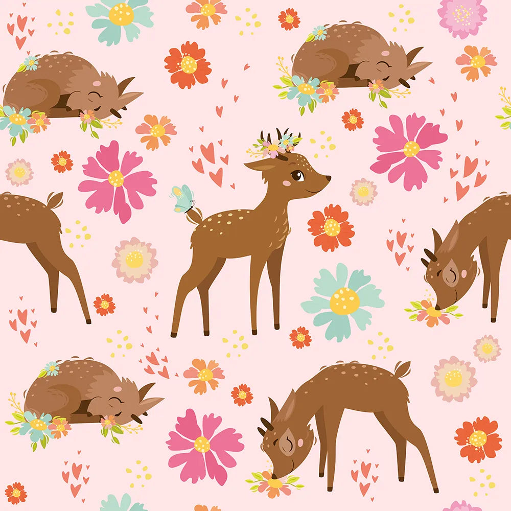 Where Sweet Deer Nap Among the Flowers