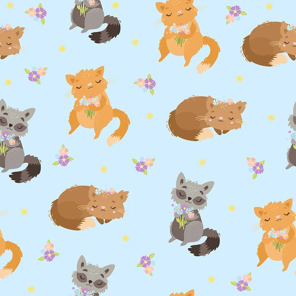 Where Foxes Snooze Under Blooming Skies