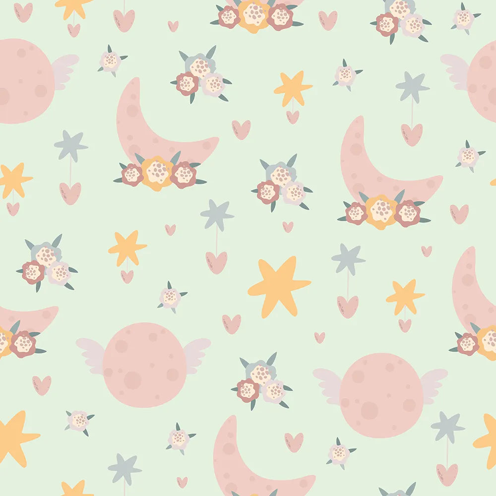 Where Soft Stars Drift and Flowers Crown the Moon