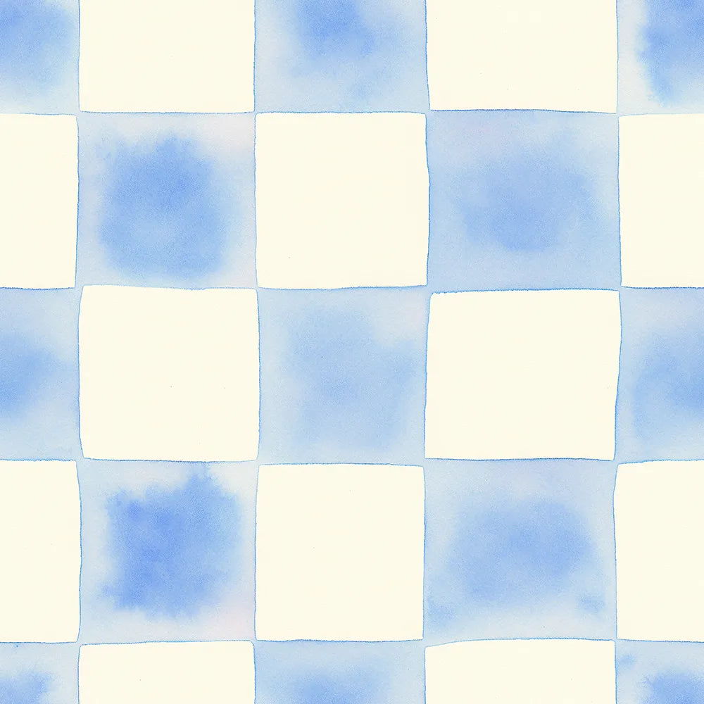 Where Blue Squares Whisper and White Spaces Breathe