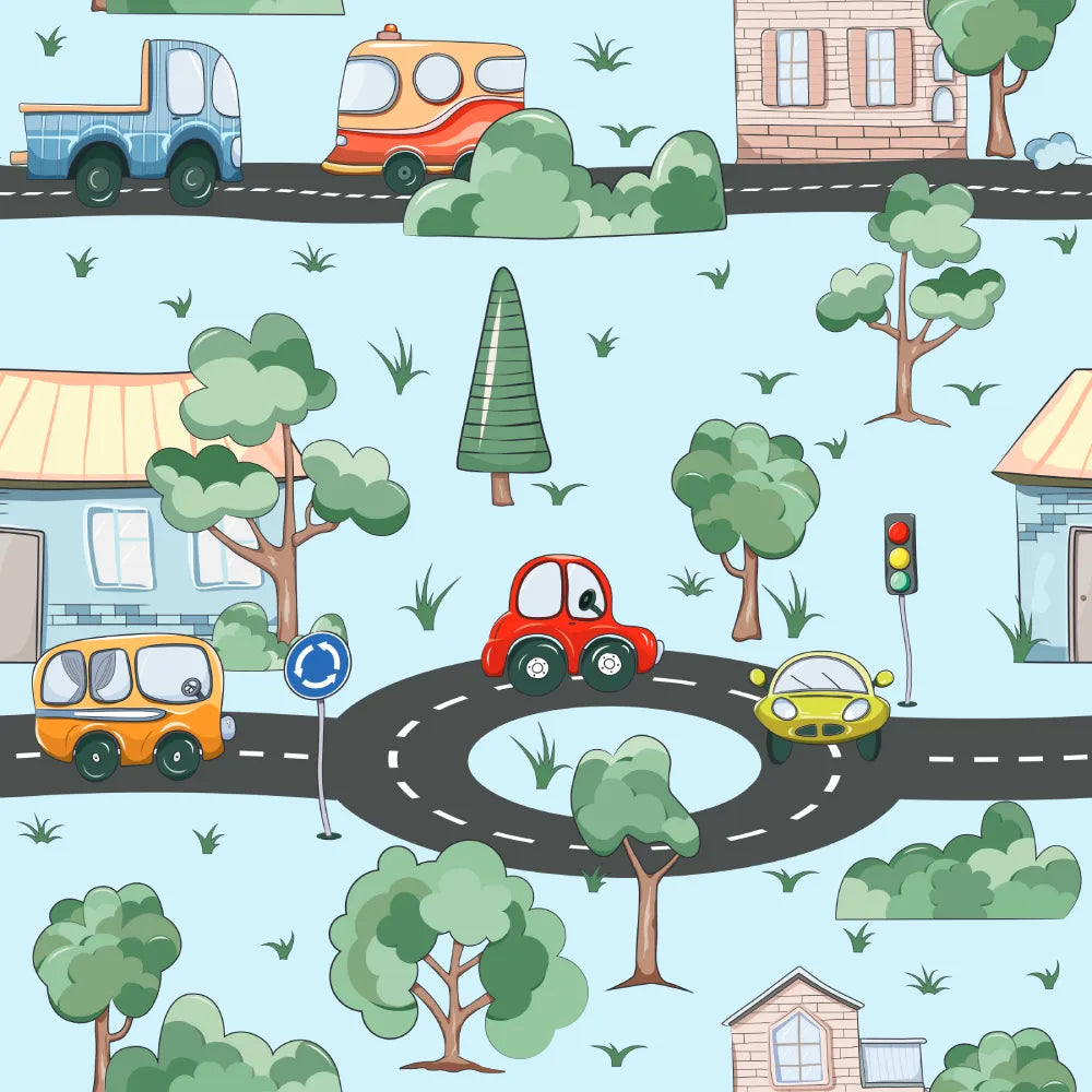 Where Blue Skies Meet Bright Little Roads