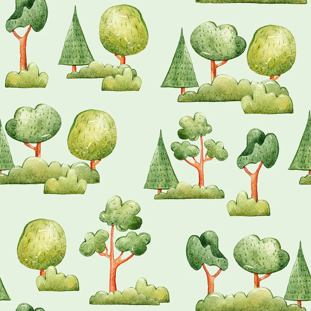 Where Trees Rest in a Minty Meadow