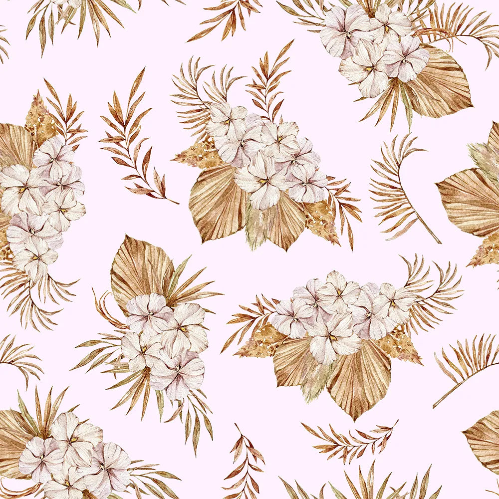 Where Dried Florals Bloom in a Rosy Glow