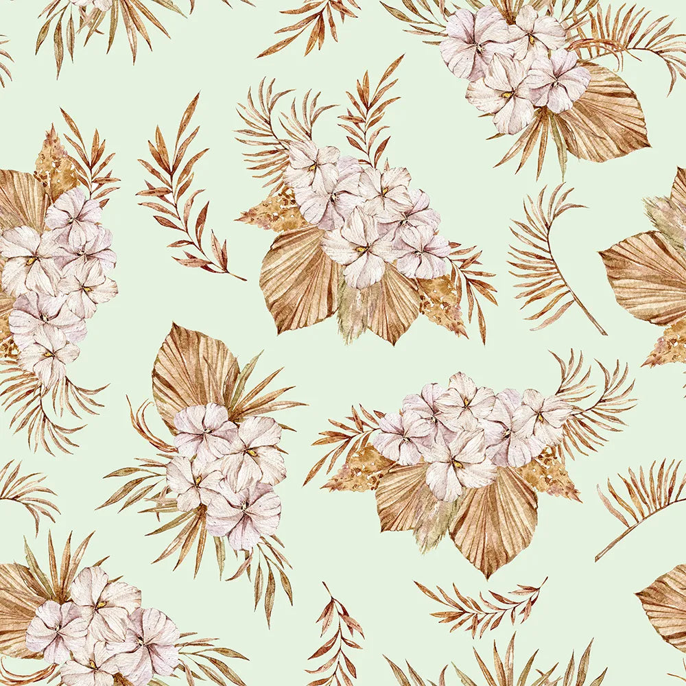 Where Dried Palms Meet a Minty Meadow