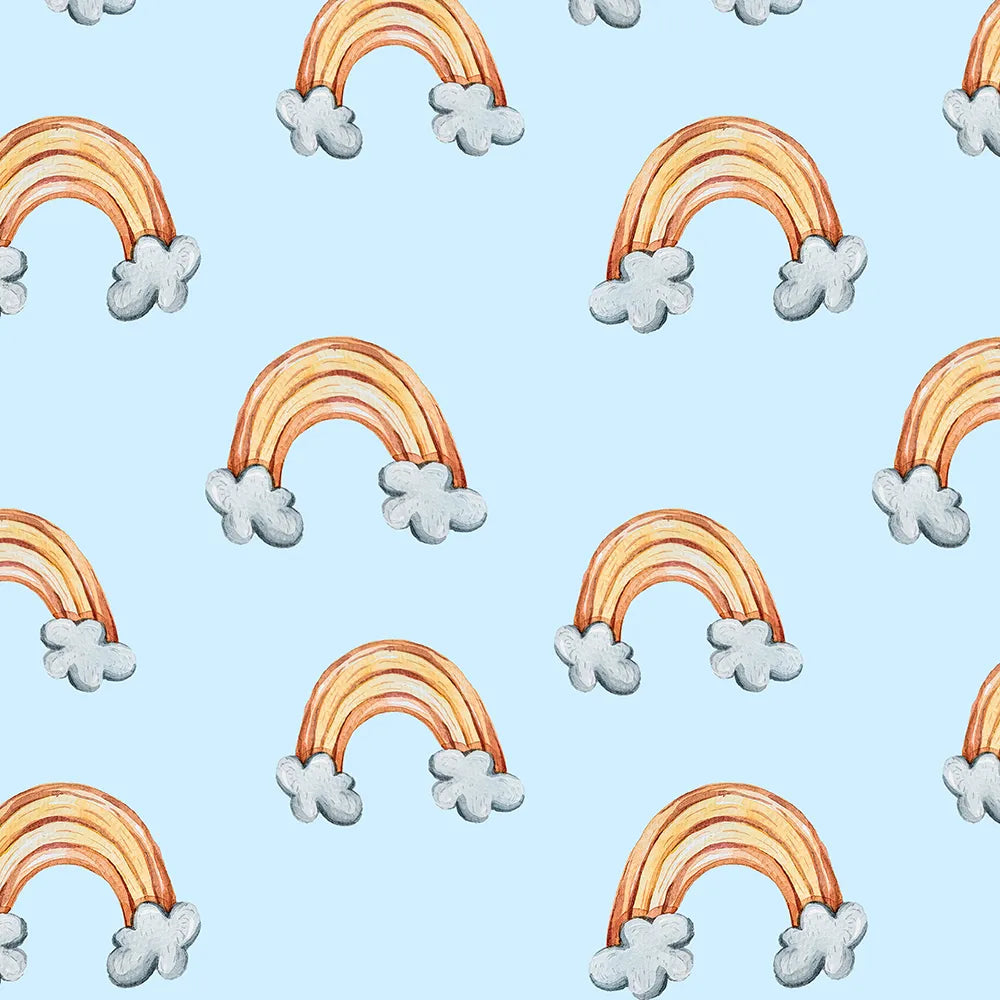 Where Sunset Rainbows Float in a Blue Sky